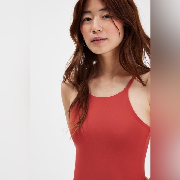 GIRLFRIEND COLLECTIVE Naomi Workout Dress In Lava - Picture 5 of 10